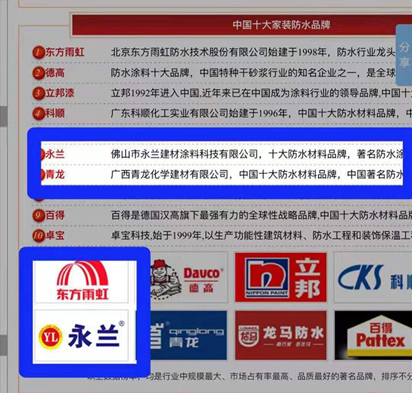 佛山市永蘭建材涂料科技有限公司 佛山市永蘭建材涂料科技有限公司